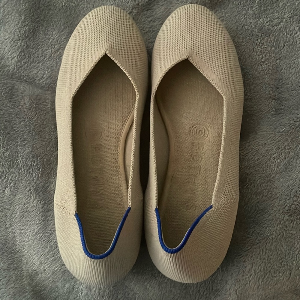 Rothy’s The Flat in Ecru Size 7.5